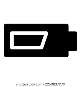 battery icon or logo isolated sign symbol vector illustration - high quality black style vector icons