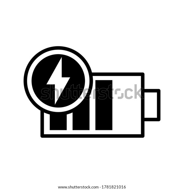 Battery icon or logo\
isolated sign symbol vector illustration - high quality black style\
vector icons\
