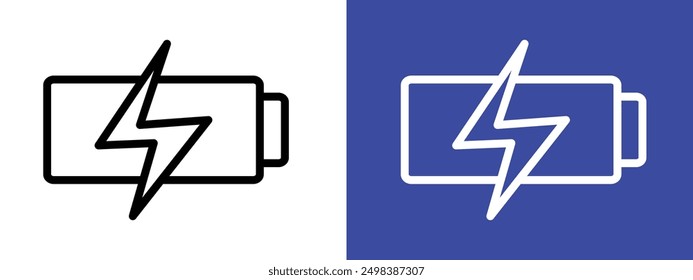 Batteriesymbol Logo, Satz, Vektorgrafik