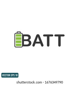 ícono de batería elemento de diseño de plantilla vectorial eps 10