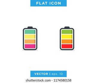 Battery Icon Logo Vector Design Template