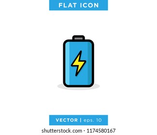Battery Icon Logo Vector Design Template