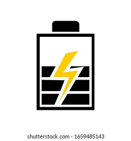 battery icon logo vector illustration eps 10