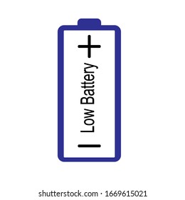 battery icon low, battery charging and full charging vector set