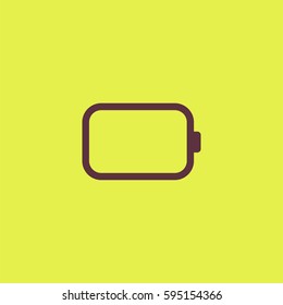 Battery icon. Low energy vector