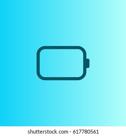 Battery icon. Low energy vector