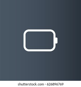 Battery icon. Low energy vector