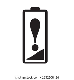 battery icon low and full charging ilustrasion lline draw