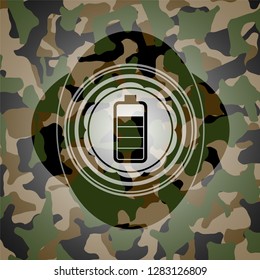 battery icon on camo pattern