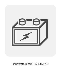 Battery icon on white.