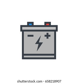 battery icon on white