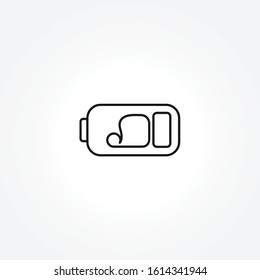 battery icon on white background