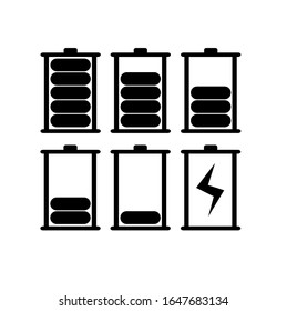 battery icon on white background