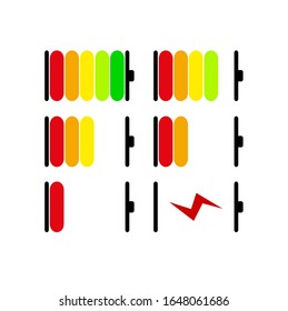 battery icon on white background