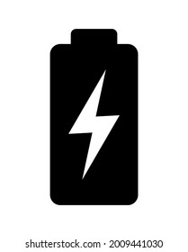 battery icon on white background