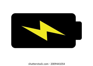 icono de batería en fondo blanco