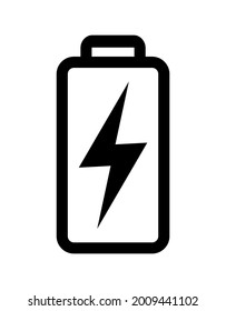battery icon on white background
