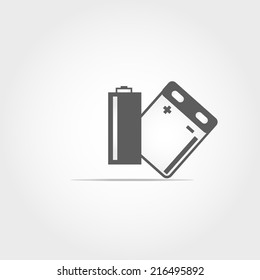 battery icon on white background