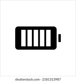 Icono de batería sobre fondo blanco , vector de diseño.