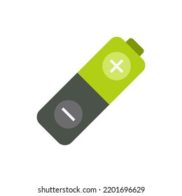 battery icon on a white background, vector illustration