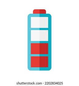 Icono de batería en fondo blanco