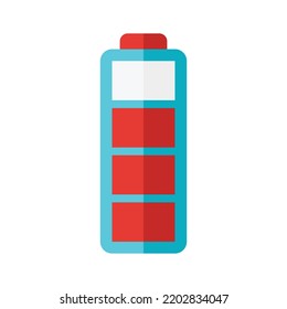 Icono de batería en fondo blanco