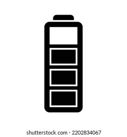 Icono de batería en fondo blanco