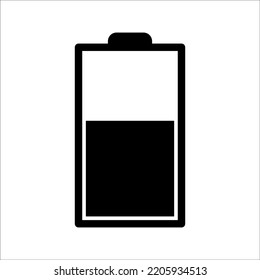 icono de la batería, en un fondo blanco.