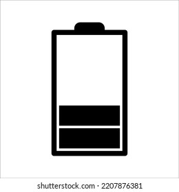 of battery icon, on a white background.