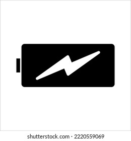 battery icon on white background