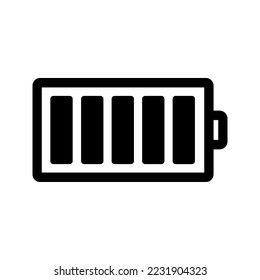 battery icon on white background