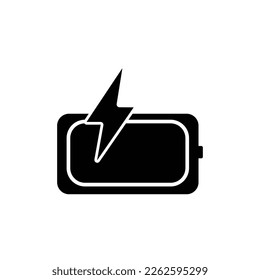 Battery icon on white background.  battery charge level. battery Charging icon. Symbol - energy sign, illustration, Vector.