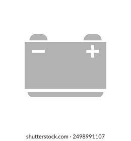 battery icon on a white background, vector illustration