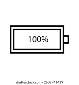 battery icon on white background