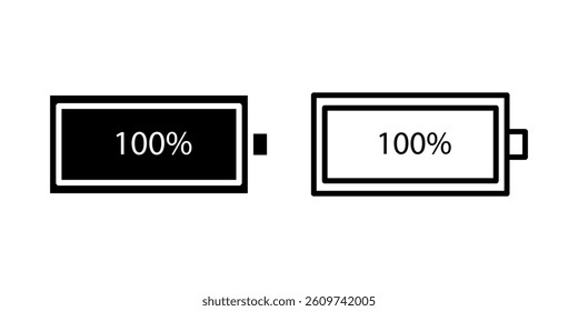 battery icon on white background