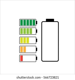 battery icon on white background