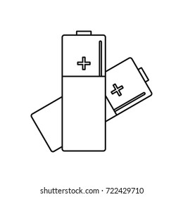 Battery icon. outline illustration of Battery vector icon for web isolated on white background