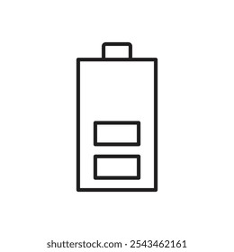 Battery icon Outline vector for web ui
