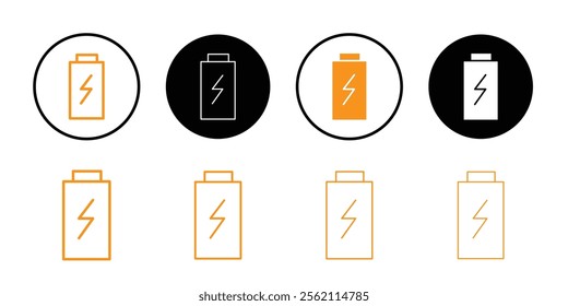 battery icon Outline vector for web ui