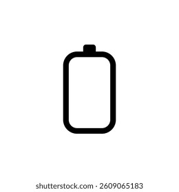 Battery icon. Perfect for indicating low power, battery depletion, or the need for charging. Suitable for web design, mobile apps, presentations, and other projects