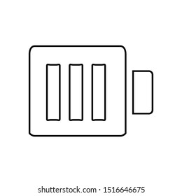 Battery icon. Power energy symbol