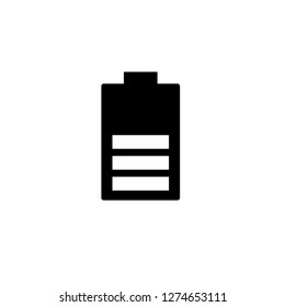 Battery Icon. Power Source Vector Illustration Logo Template. Charger Signage. Energy Symbol.