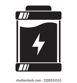Battery icon. Power battery symbol vector illustration for graphic and web design.