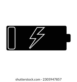 icono de batería, vector de potencia, ilustración de electricidad