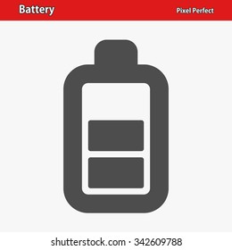 Battery Icon. Professional, pixel perfect icon optimized for both large and small resolutions. EPS 8 format.