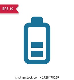 Battery icon. Professional pixel-aligned icon in glyph style.