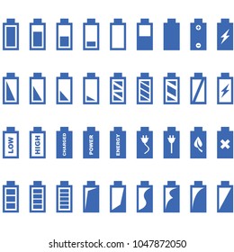 battery icon set