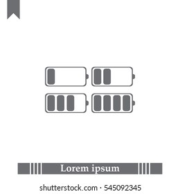 battery icon set