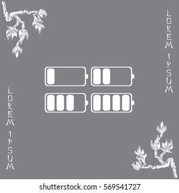 battery icon set