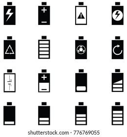 battery icon set
